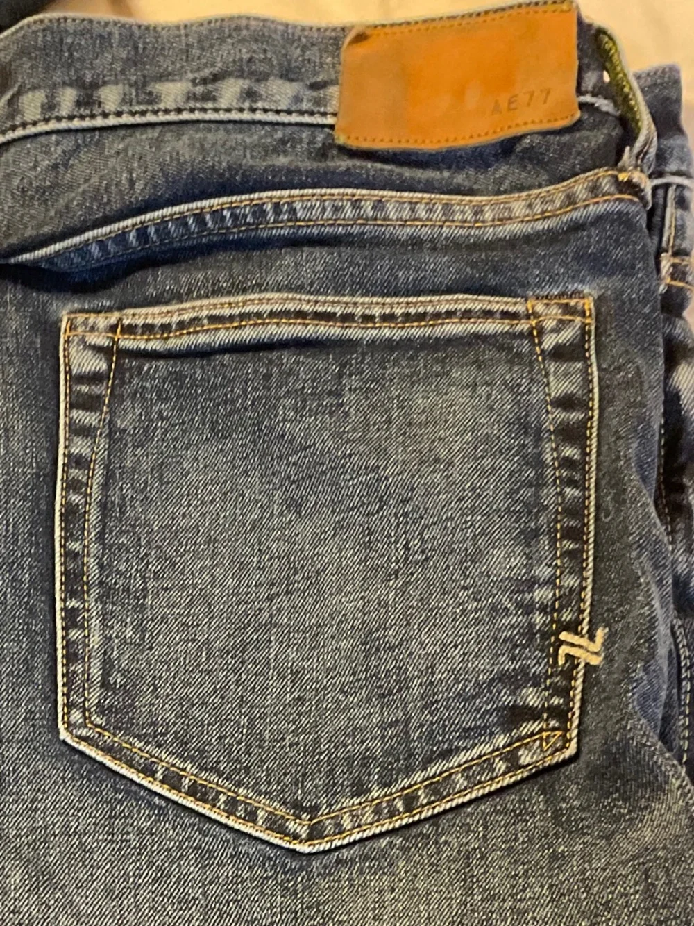 American Eagle Athletic Skinny Selvedge Jeans 34x32